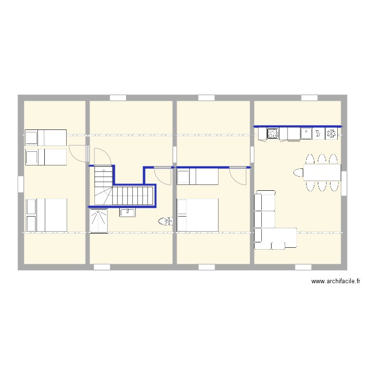 Combles Option 3 . Plan de 0 pièce et 0 m2