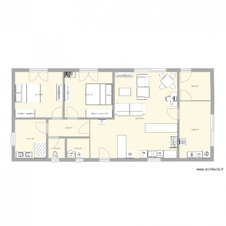 Marianne projet 05. Plan de 0 pièce et 0 m2