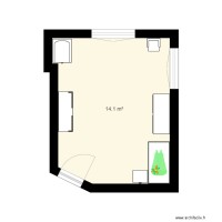Plan 2D chambre 1