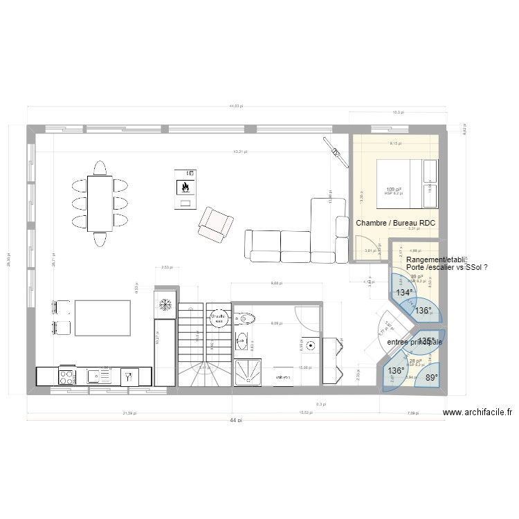 st-antoine 2 etages- 3ch a l'étage 6oct2023. Plan de 0 pièce et 0 m2