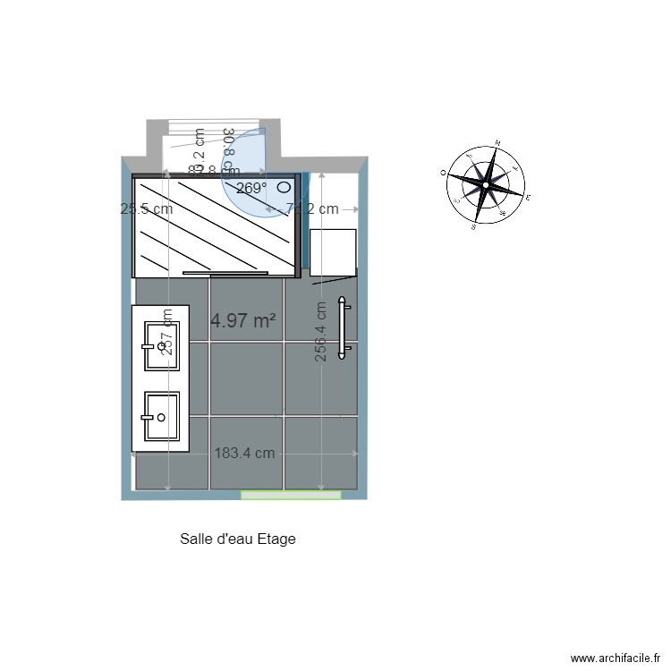 01 Salle de Bain Haut LE TREPORT 3. Plan de 0 pièce et 0 m2