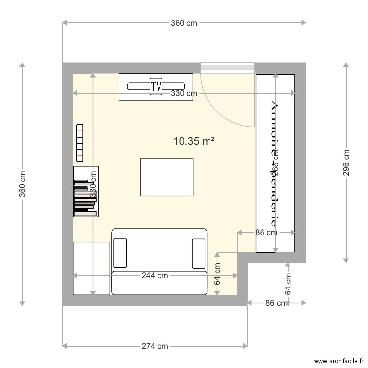 Bureaux. Plan de 0 pièce et 0 m2