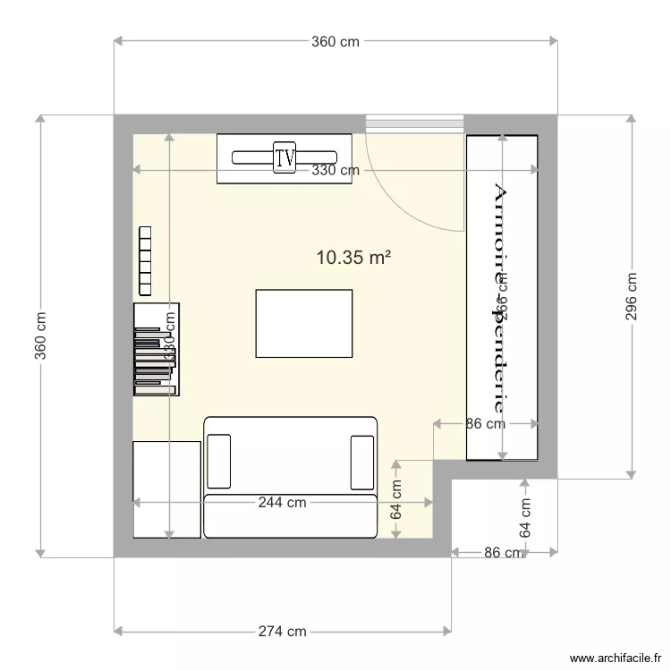 Bureaux. Plan de 