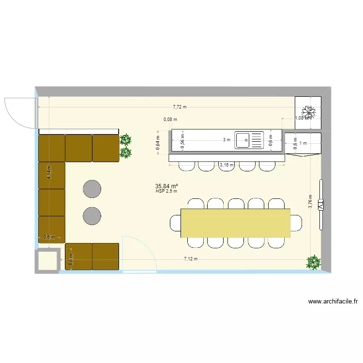 Saint Denis Lobby. Plan de 