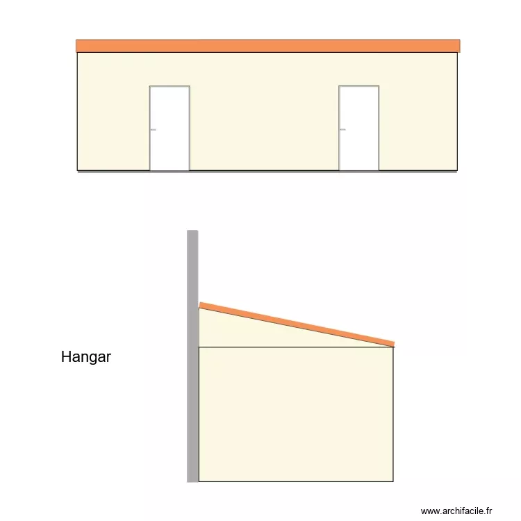 facade et toiture Nogent le roi. Plan de facade et toiture Nogent le roi. Plan de