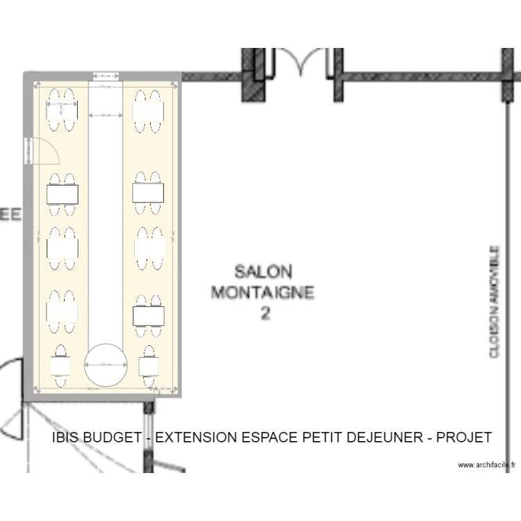 IBIS BUDGET. Plan de 0 pièce et 0 m2