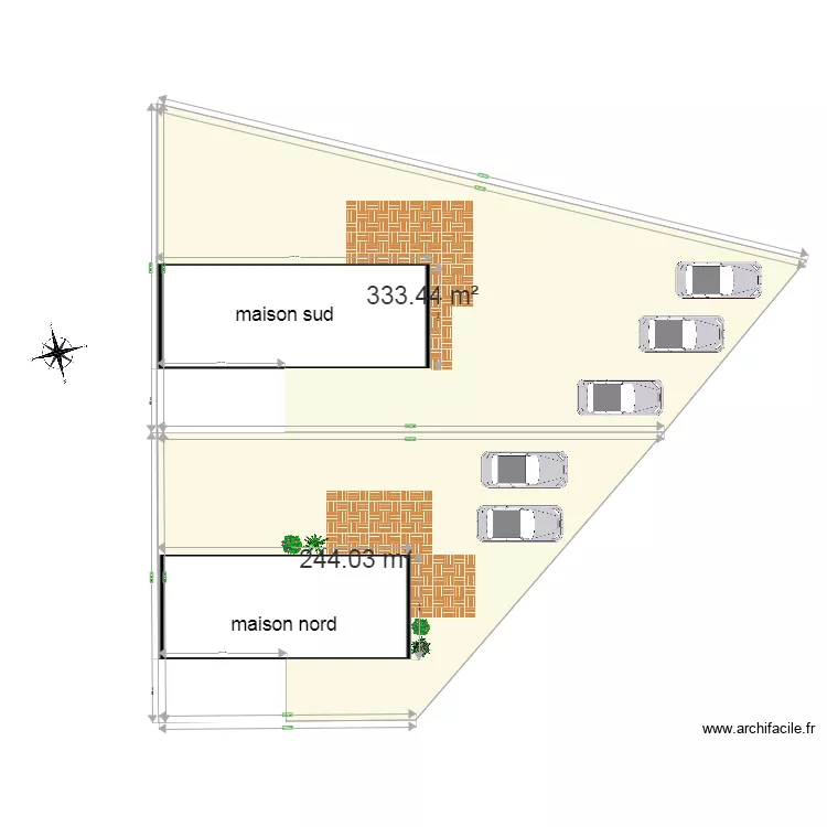 division terrain D. Plan de 