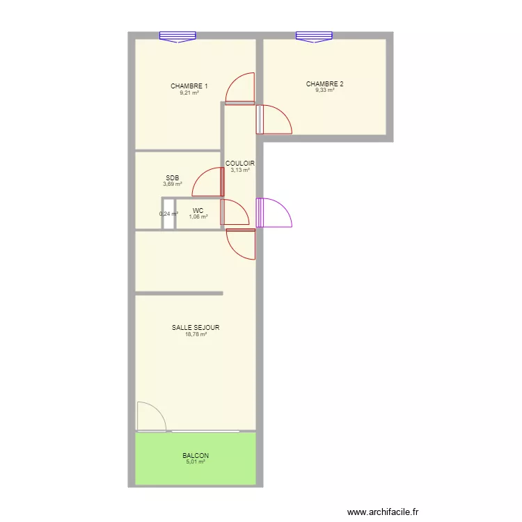 appart superbesse. Plan de 