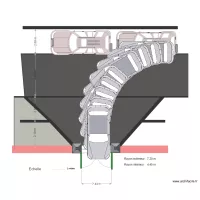 Giration pour entrer L450  l180 E 260 Pa 80 R600 bis