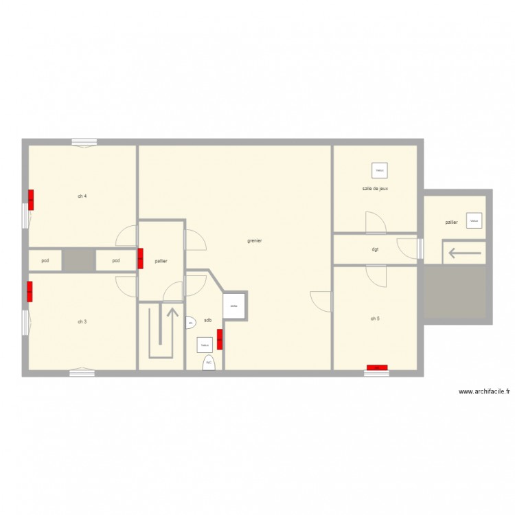 SALLES AUGIER. Plan de 0 pièce et 0 m2