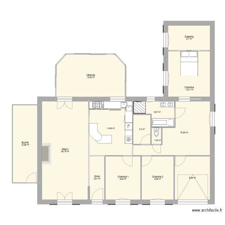 plan futur maison. Plan de 14 pièces et 152 m2