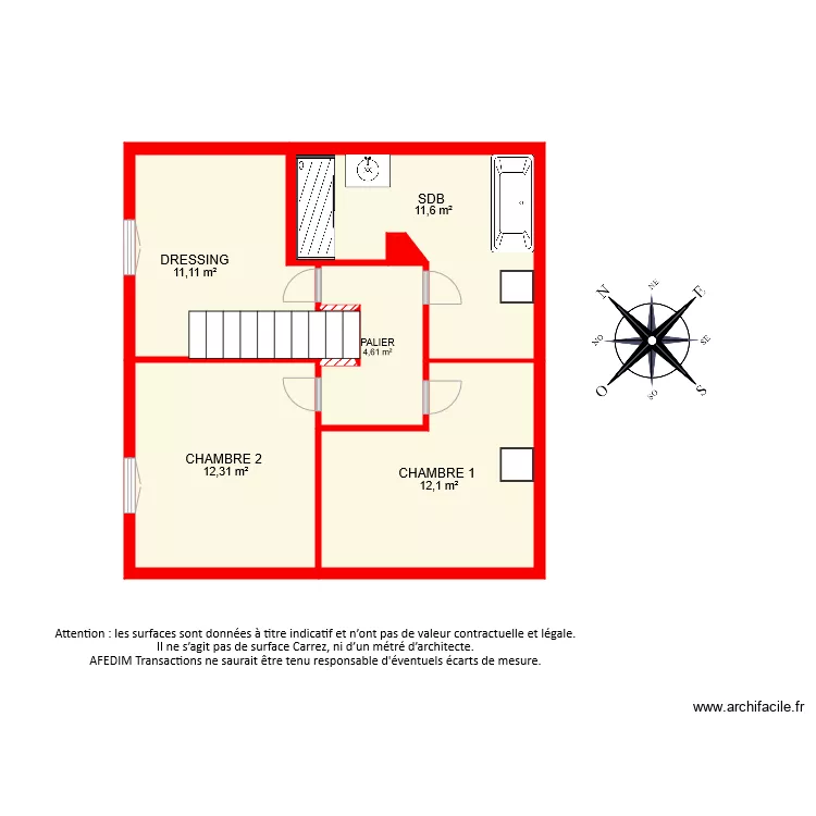 BI 6664 ETAGE 1. Plan de 