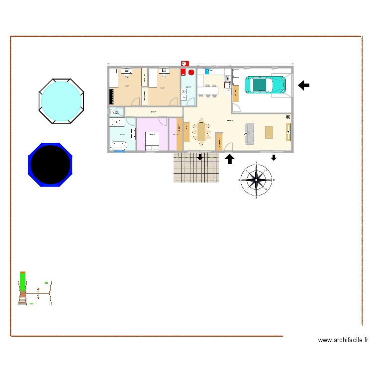 MAISON DROITE FONTAINE reduit 3. Plan de 0 pièce et 0 m2