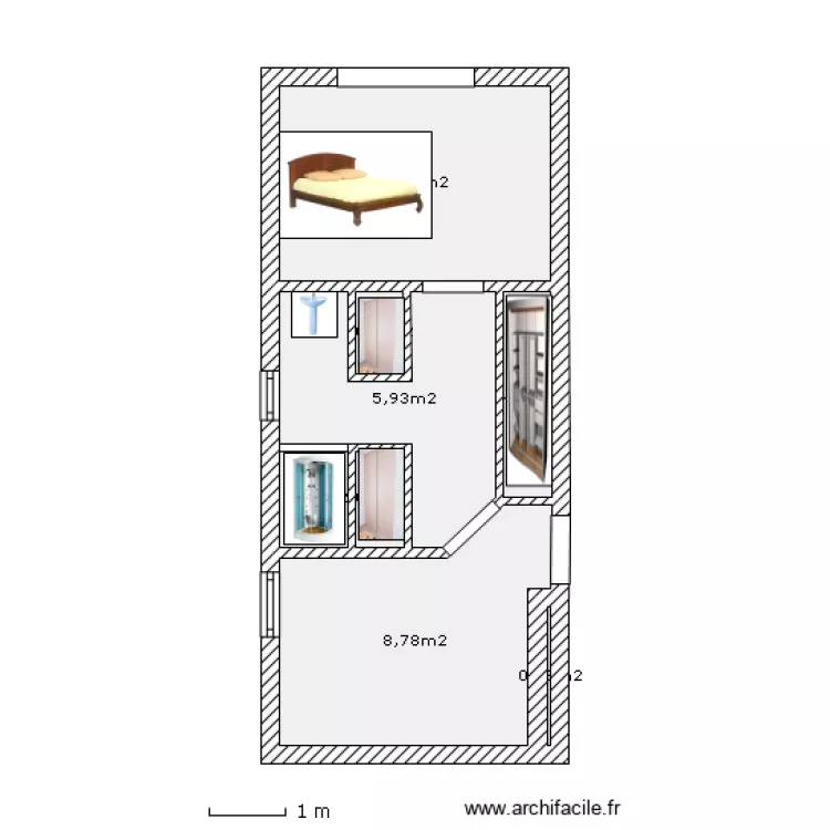 chambre. Plan de chambre. Plan de