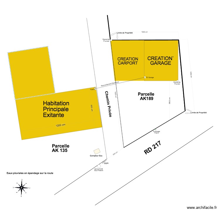 plan situation . Plan de 0 pièce et 0 m2