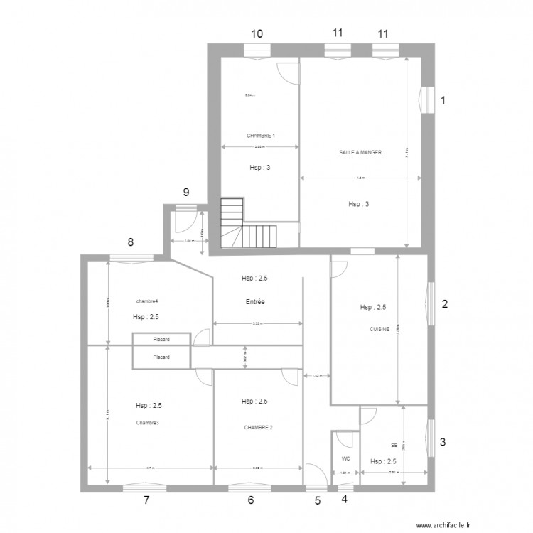 sci. Plan de 0 pièce et 0 m2