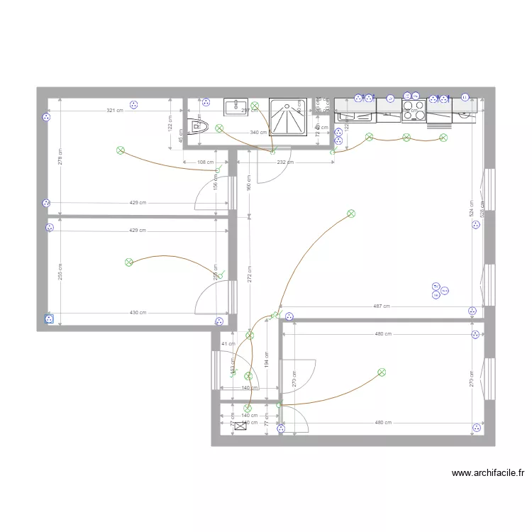 CHEMINADE Appt V2. Plan de 