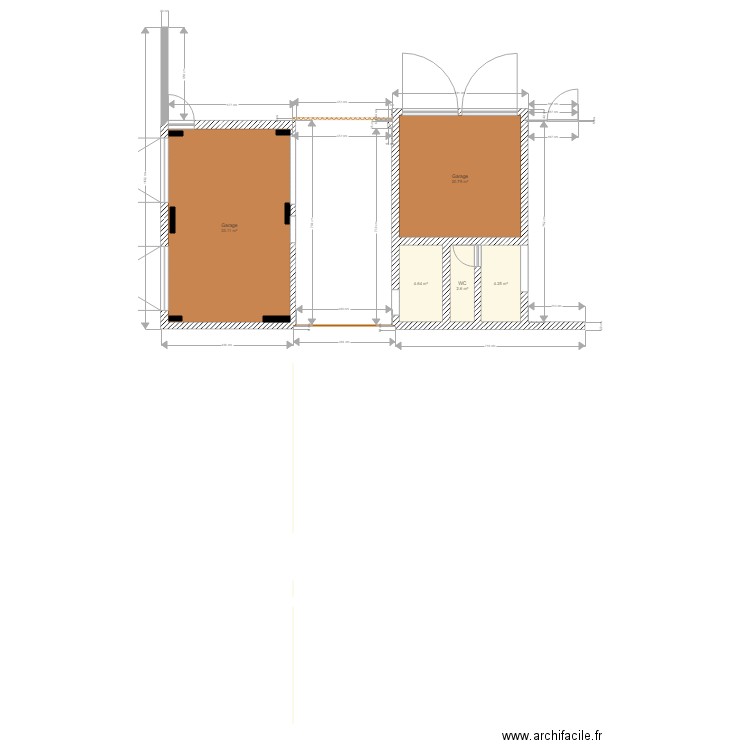 existant vue de dessus2. Plan de 0 pièce et 0 m2