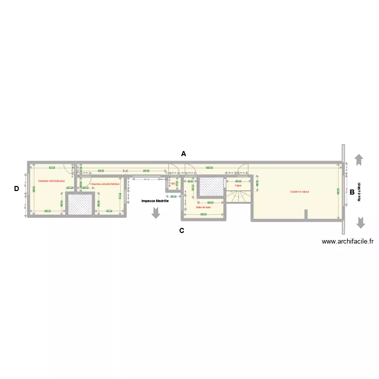 Midi 29 (meures appartement). Plan de Midi 29 (meures appartement). Plan de