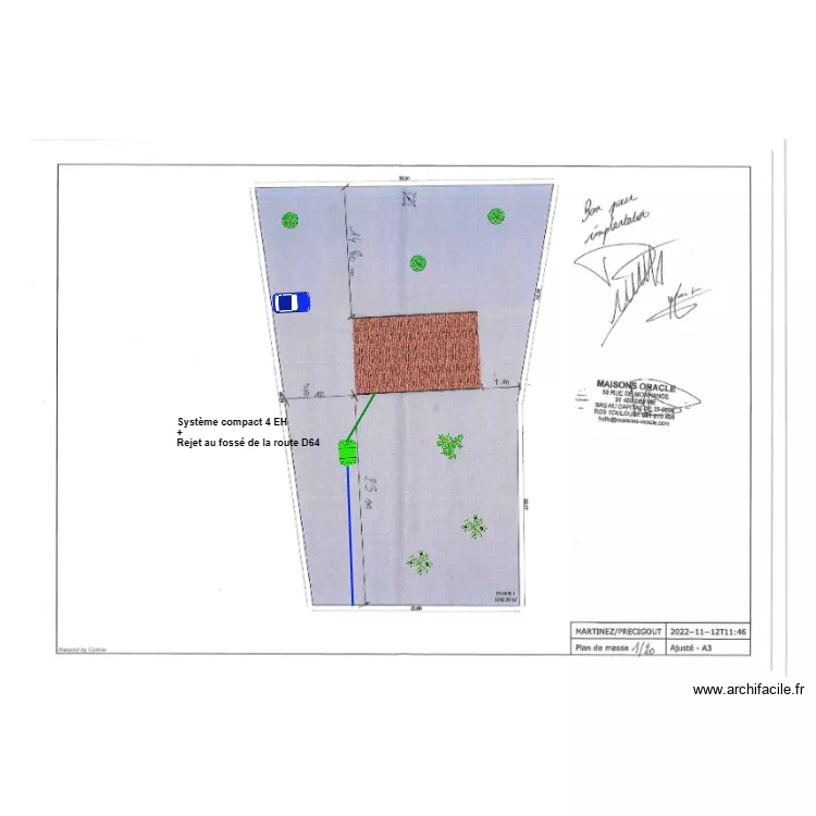 Martines precigout. Plan de 