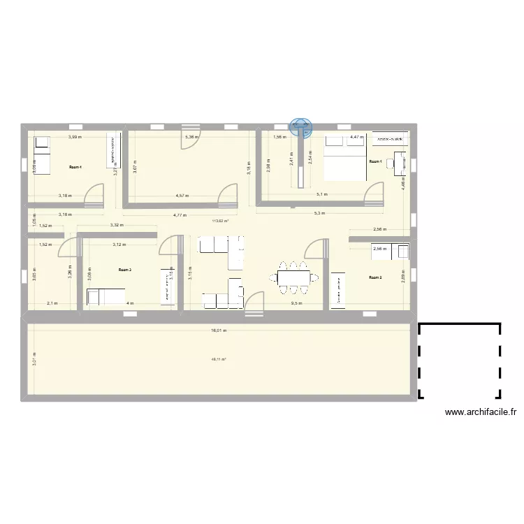PROJET MAISON GREEN LAKE. Plan de 2 et 162 m² PROJET MAISON GREEN LAKE. Plan de 2 et 162 m²