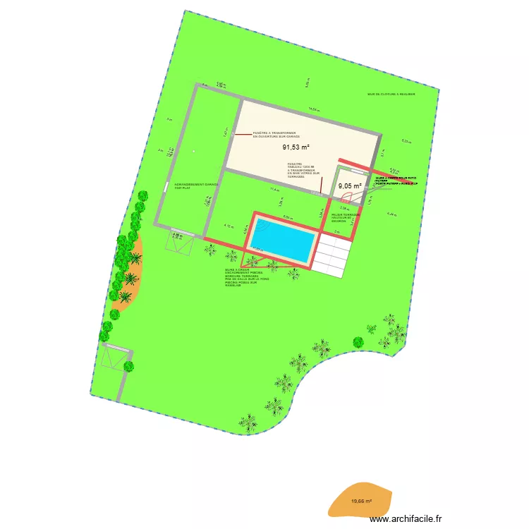 COTATIONS FONDATIONS. Plan de 