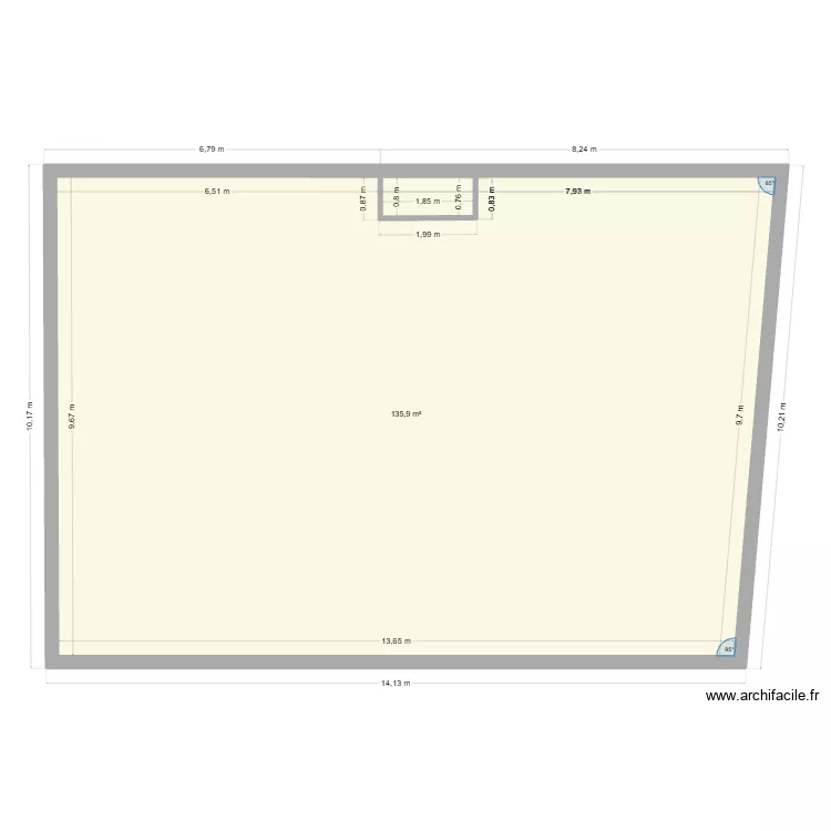 maison Mick a aménager. Plan de 1 Pièce et 136 m² maison Mick a aménager. Plan de 1 Pièce et 136 m²