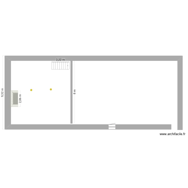 Mezilhac rdc. Plan de 