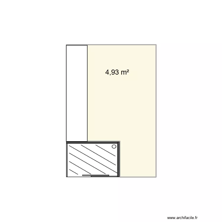 St&eacute; ELEC NF. Plan de 1  et 5 m²