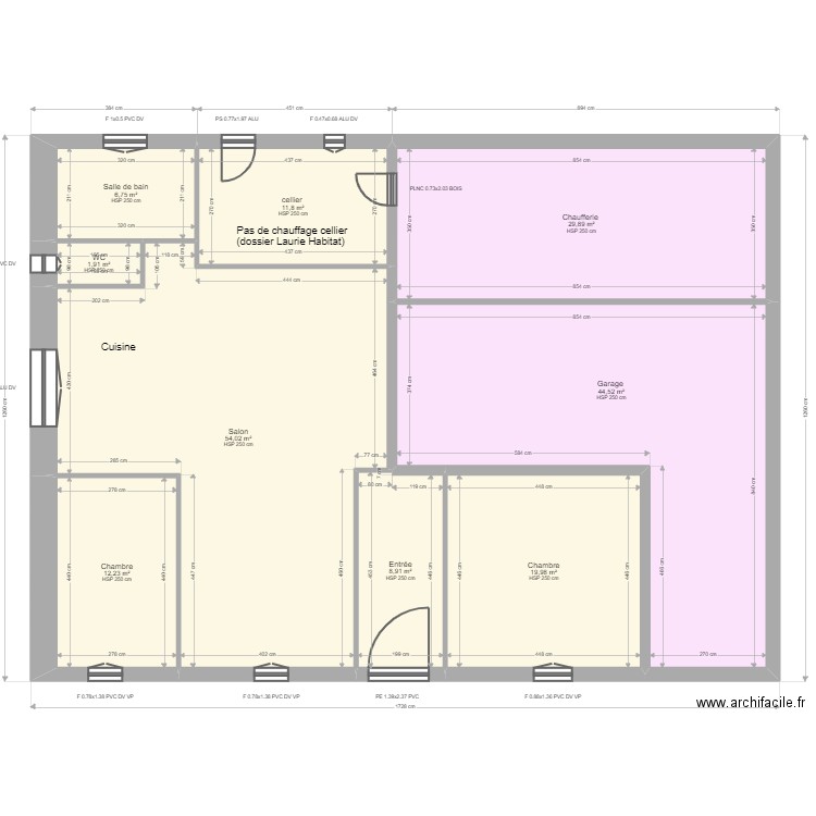 Lapeyre. Plan de 18 pièces et 380 m2