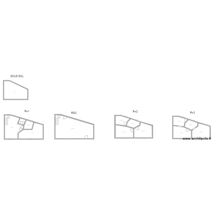 350601218. Plan de 14 pièces et 222 m2