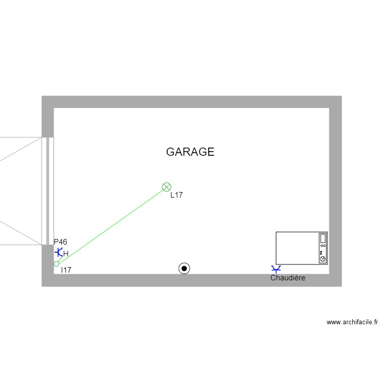 garage. Plan de 0 pièce et 0 m2