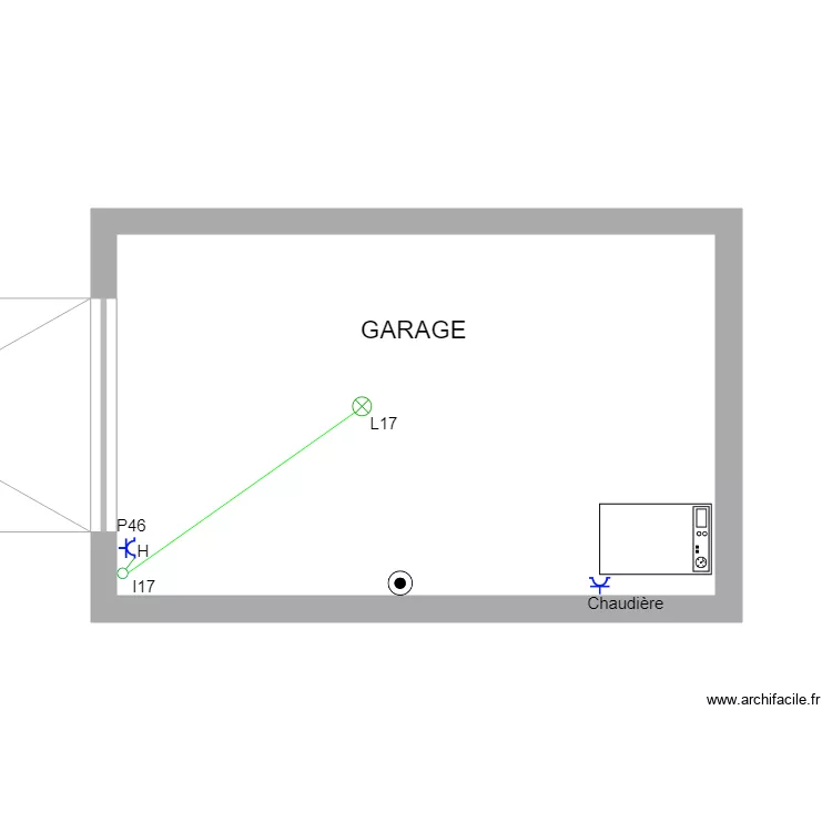 garage. Plan de garage. Plan de