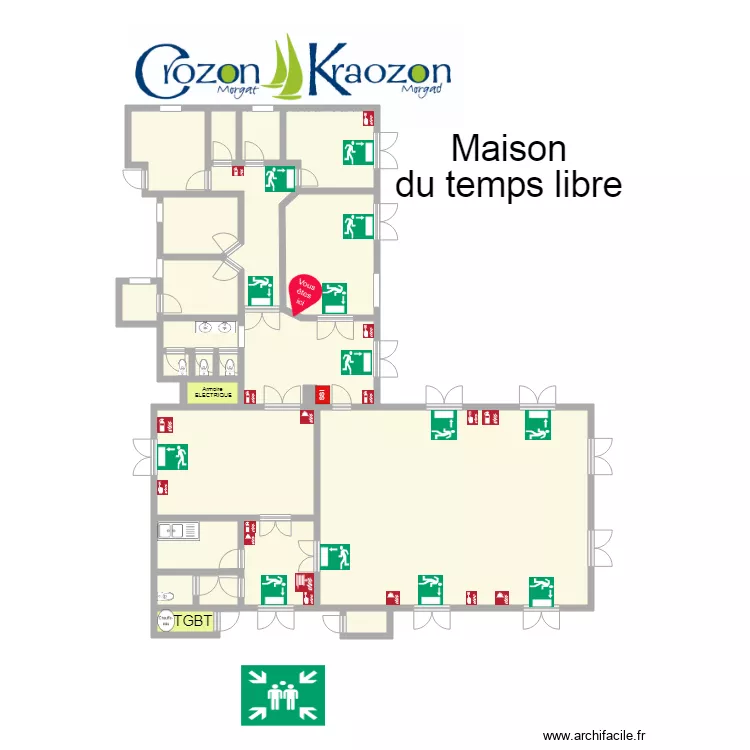 maison du temps libre . Plan de 