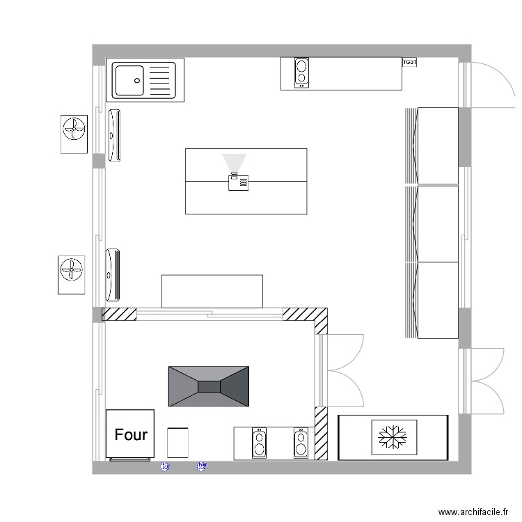 laboratoire pâtisserie. Plan de 0 pièce et 0 m2