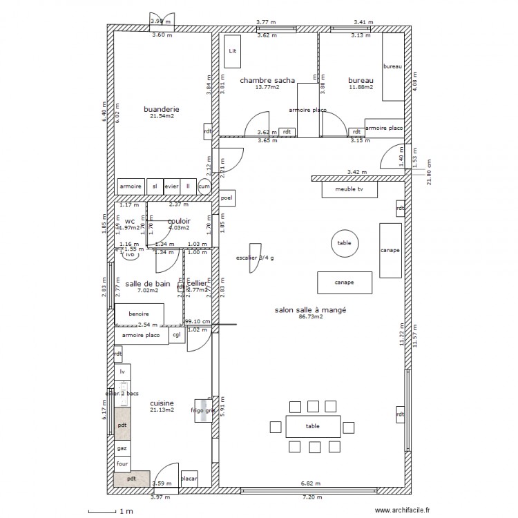 rez de chaussé amenagé elec. Plan de 0 pièce et 0 m2