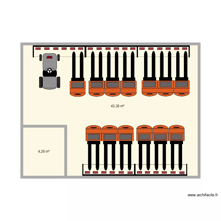 SDC Fromagerie Ermitage - Patte Molle. Plan de 