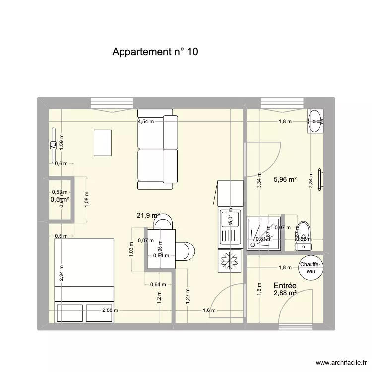 Appartement 10 v2. Plan de 