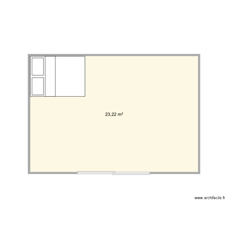 Chambre par S. Plan de 0 pièce et 0 m2