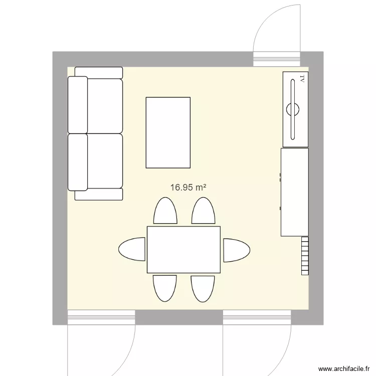salon flo 17m2. Plan de salon flo 17m2. Plan de
