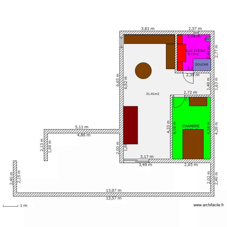 studio chazelle. Plan de 