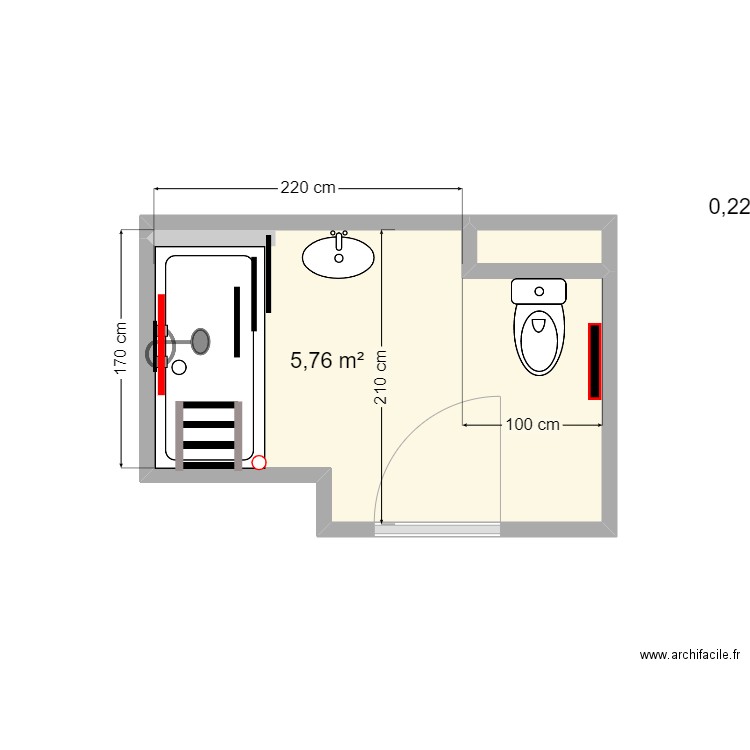 Plan existant AJIB PH. Plan de 0 pièce et 0 m2