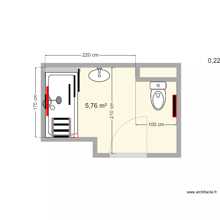 Plan existant AJIB PH. Plan de 