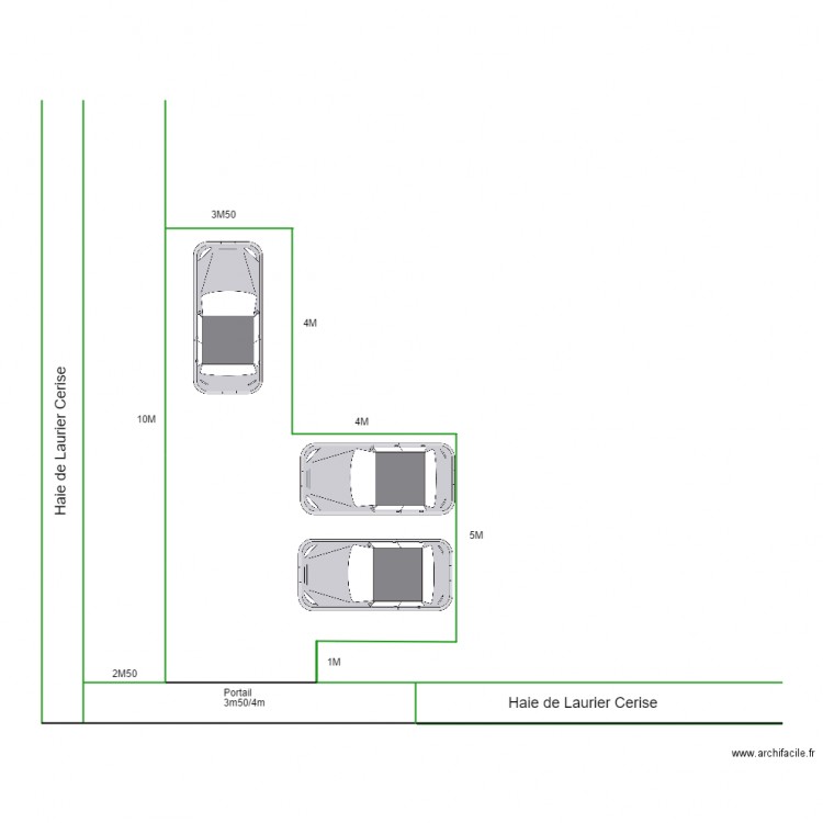 parking. Plan de 0 pièce et 0 m2