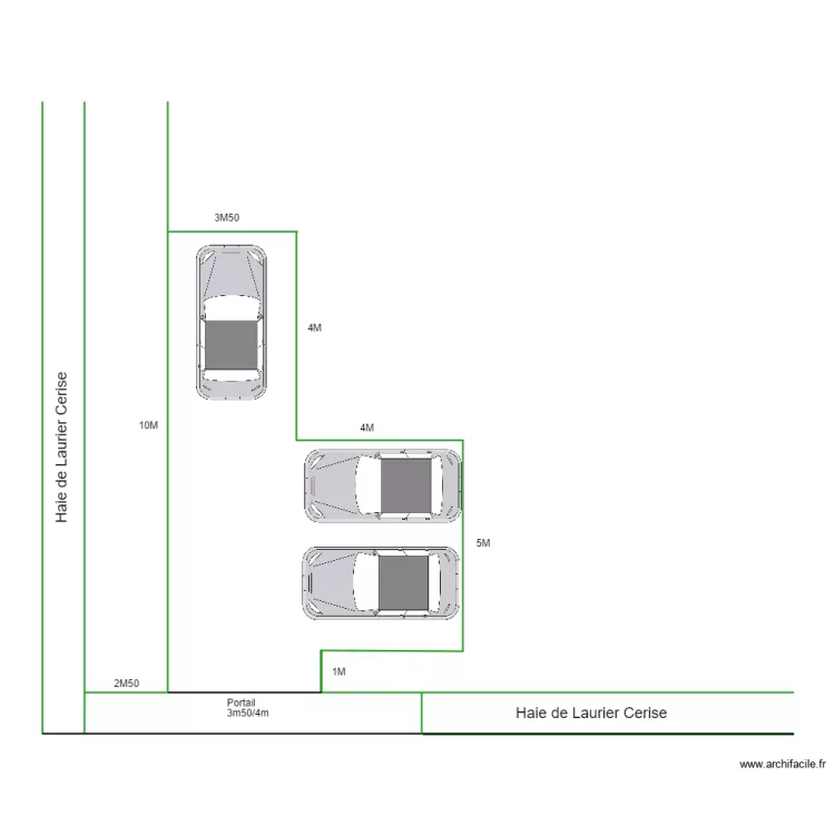 parking. Plan de parking. Plan de