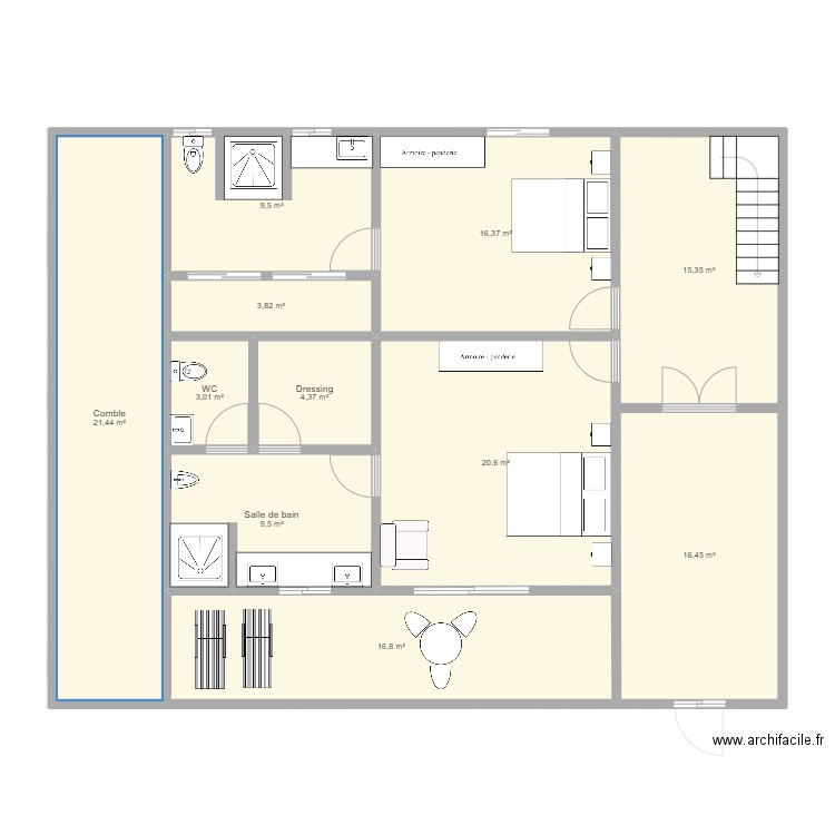 Maison Mangily étage 05 août 2022. Plan de 0 pièce et 0 m2
