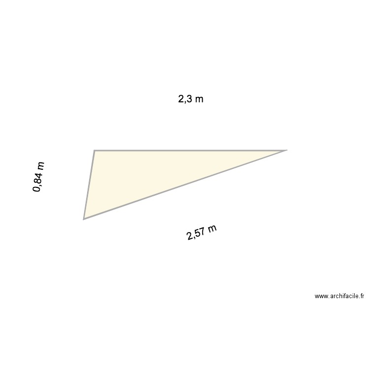 DECO AUVENT. Plan de 1 pièce et 1 m2