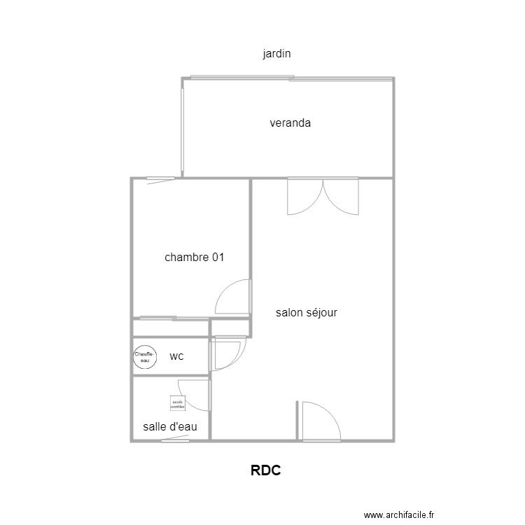 GAUDIN CURE AM. Plan de 0 pièce et 0 m2