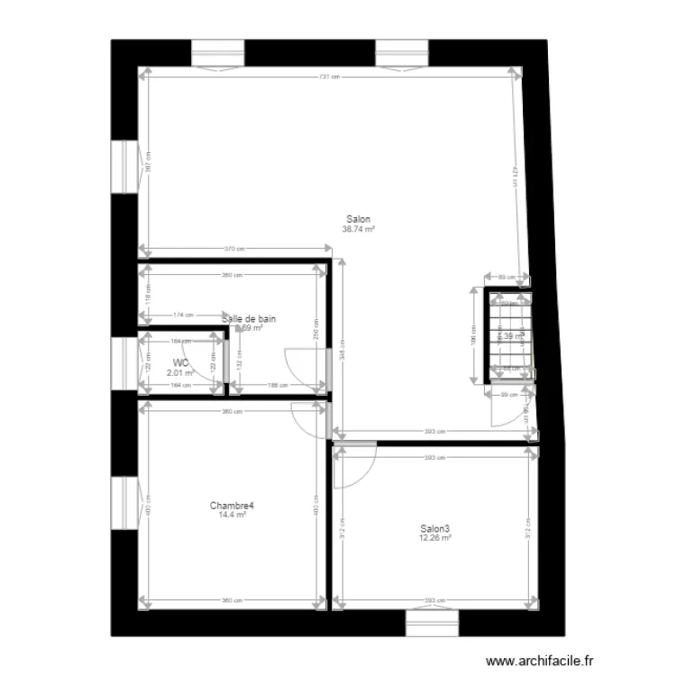 BOUSBAINE. Plan de 