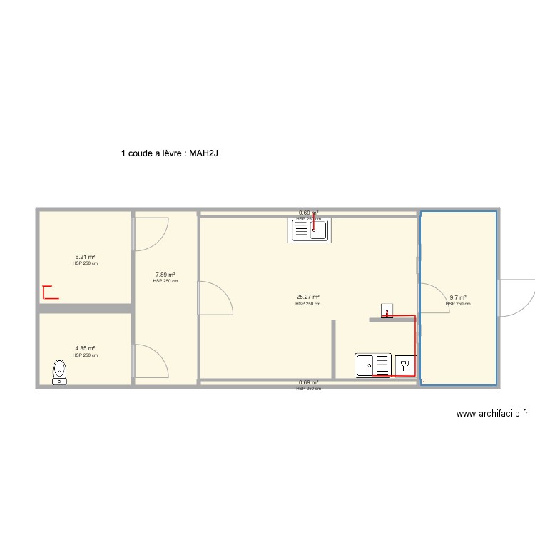 plan eaux usuées 02. Plan de 0 pièce et 0 m2
